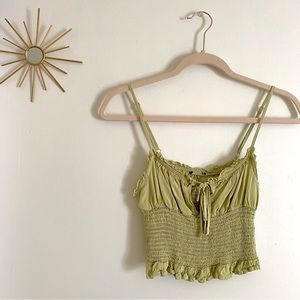 Pastel Green Cinched Tank Top